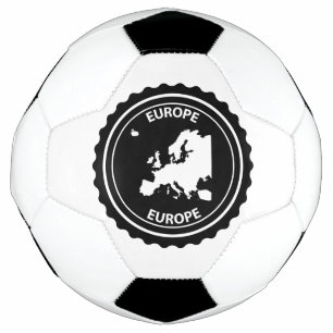 Europa-Gummi-Briefmarke Fußball