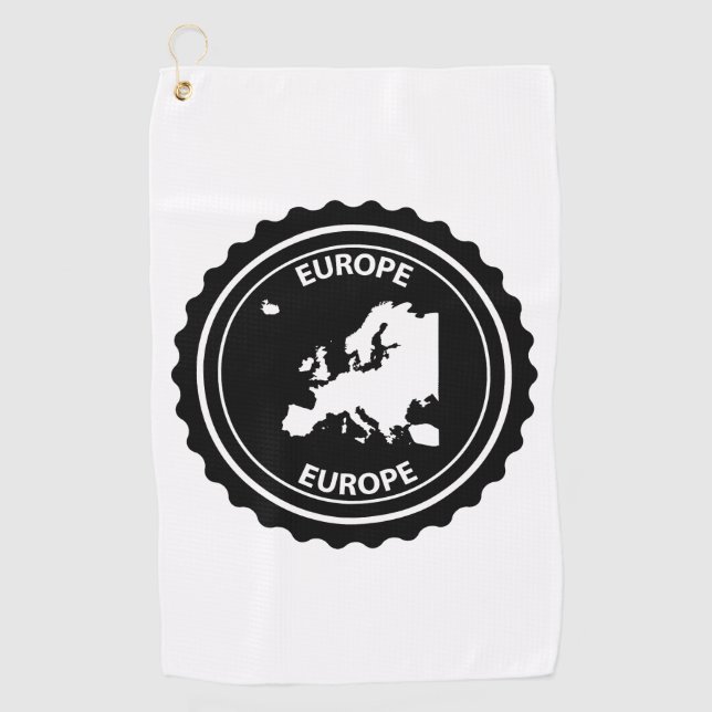 Europa-Gummi-Briefmarke Golfhandtuch (Vorderseite)