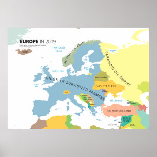 Europa im Jahre 2009 Poster