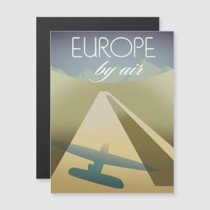 Europa im Luftverkehr Magnetkarte