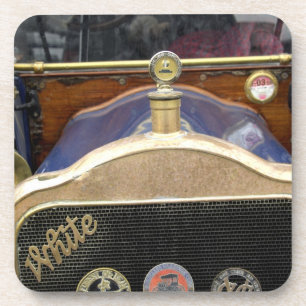 Europa, Irland, Dublin. Oldtimer, Weiß 2 Untersetzer