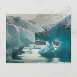 Europa, Island, Jok USAlon. Iceberg-Formationen Postkarte
