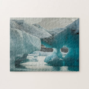 Europa, Island, Jökulsárlón. Eisbergformationen Puzzle
