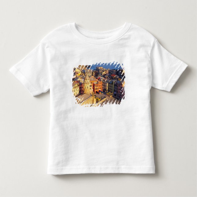 Europa, Italien, Cinque Terre. Dorf Vernazza Kleinkind T-shirt (Vorderseite)
