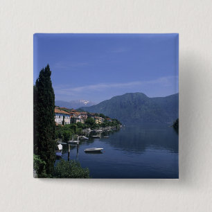 Europa, Italien, Comer See, Tremezzo. Norditalien Button