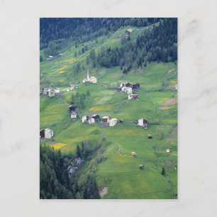Europa, Italien, Dolomiten. Dieses kleine Dorf Postkarte
