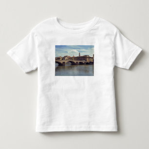 Europa, Italien, Florenz. Der Fluss Arno fließt Kleinkind T-shirt