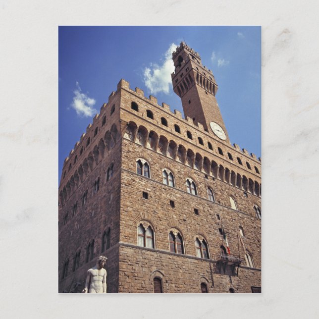 Europa, Italien, Florenz. Der mittelalterliche Pla Postkarte (Vorderseite)