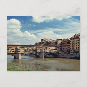 Europa, Italien, Florenz. Ponte Vecchio Postkarte