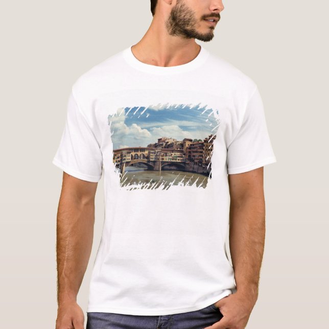 Europa, Italien, Florenz. Ponte Vecchio T-Shirt (Vorderseite)