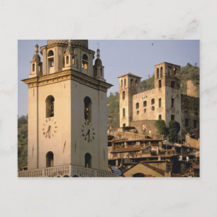 Europa, Italien, Ligurien, Dolceacqua: Riviera di Postkarte