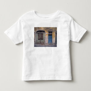 Europa, Italien, Lucca. Diese alten Türen fügen Kleinkind T-shirt