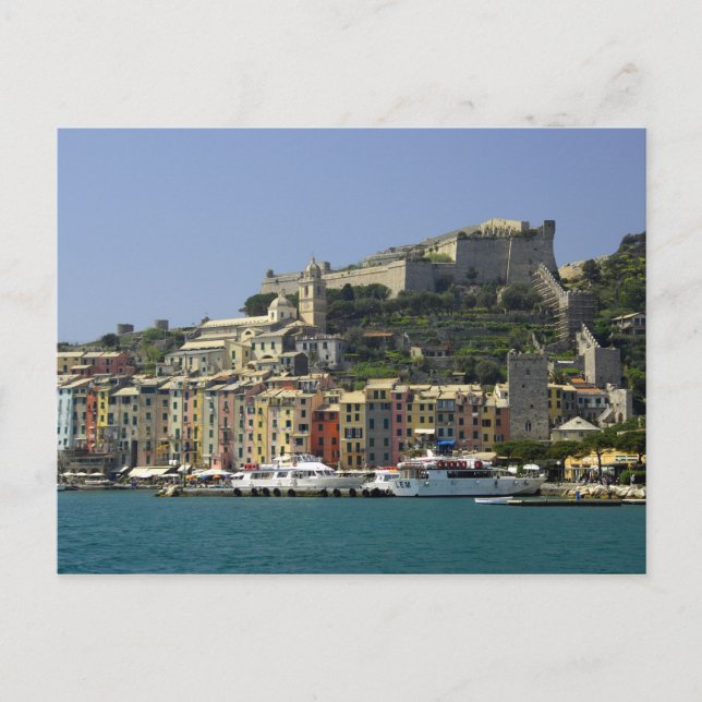 Europa, Italien, Portovenere aka Porto Venere. Postkarte (Vorderseite)