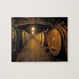 Europa, Italien, Region Toskana. Chianti-Keller Puzzle