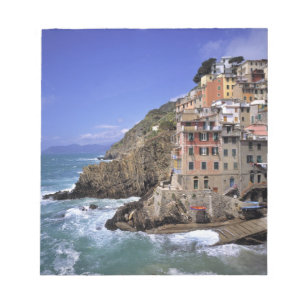Europa, Italien, Riomaggiore. Riomaggiore ist geba Notizblock