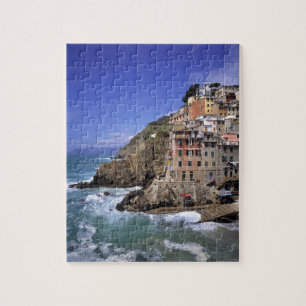 Europa, Italien, Riomaggiore. Riomaggiore ist geba Puzzle