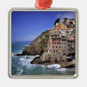 Europa, Italien, Riomaggiore. Riomaggiore Silbernes Ornament