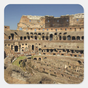 Europa, Italien, Rom. Das Kolosseum (alias Quadratischer Aufkleber