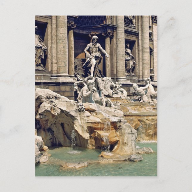 Europa, Italien, Rom. Münzen verstreuen den Boden Postkarte (Vorderseite)