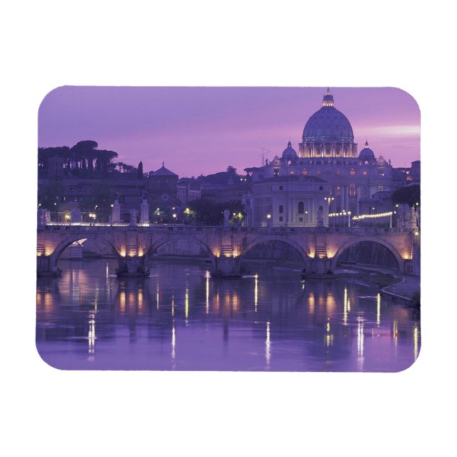 Europa, Italien, Rom. St. Peter und Ponte Sant Magnet (Horizontal)