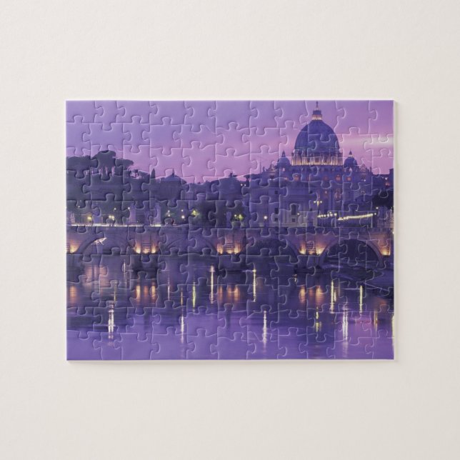 Europa, Italien, Rom. St. Peter und Ponte Sant Puzzle (Horizontal)