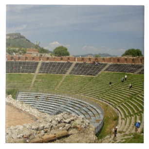 Europa, Italien, Sizilien, Taormina. 2. Jahrhunder Fliese