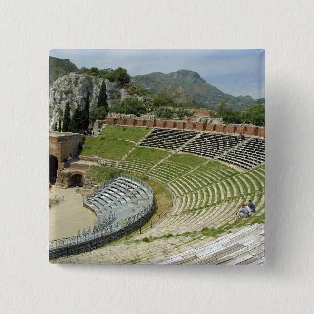 Europa, Italien, Sizilien, Taormina. 3. Jahrhunder Button (Vorderseite)