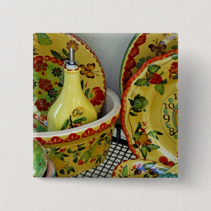 Europa, Italien, Sizilien, Taormina. Traditionell  Button