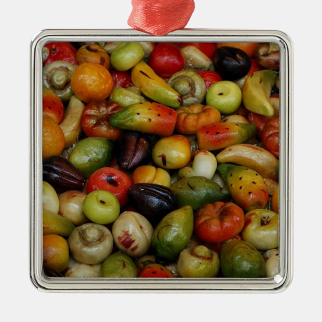 Europa, Italien, Sizilien, Taormina. Traditionell  Silbernes Ornament (Vorne)