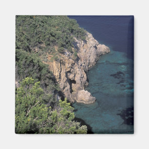 Europa, Italien, Toskana. Felsenküste Kala Magnet