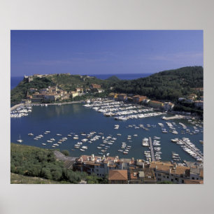 Europa, Italien, Toskana, Porto Ercole, Ansicht vo Poster
