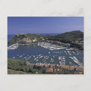 Europa, Italien, Toskana, Porto Ercole, Ansicht vo Postkarte