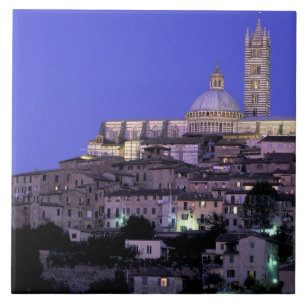 Europa, Italien, Toskana, Siena. 13. Jh. Dom und Fliese