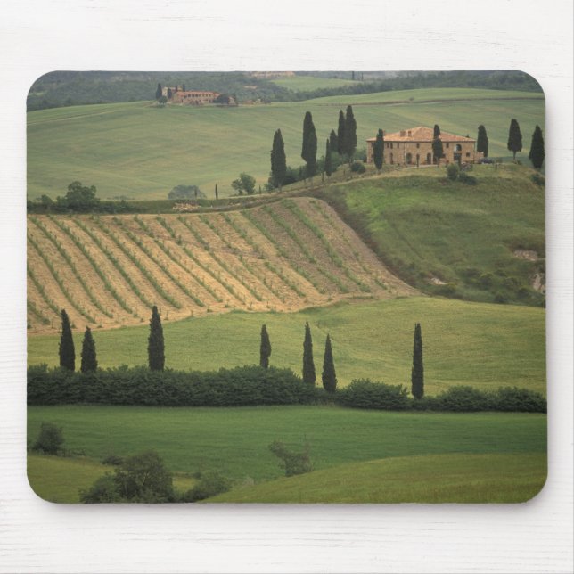 Europa, Italien, Toskana, Val d'Orcia, Toskana Mousepad (Vorne)
