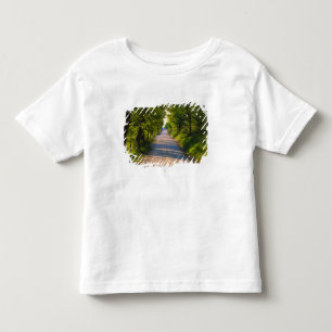 Europa, Italien, Toskana, von Bäumen gesäumte Stra Kleinkind T-shirt