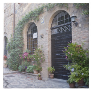 Europa, Italien, Umbrien, Civita, Traditionelles H Fliese