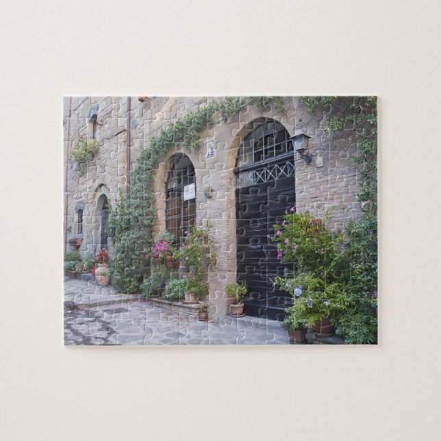 Europa, Italien, Umbrien, Civita, Traditionshaus Puzzle (Horizontal)