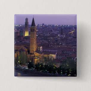 Europa, Italien, Verona, Aussicht vom Castel S. Button