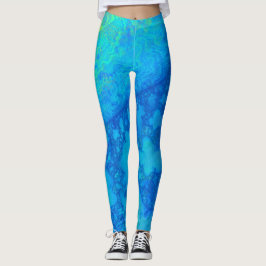 Europa JellyFish 3D-Fraktal Leggings