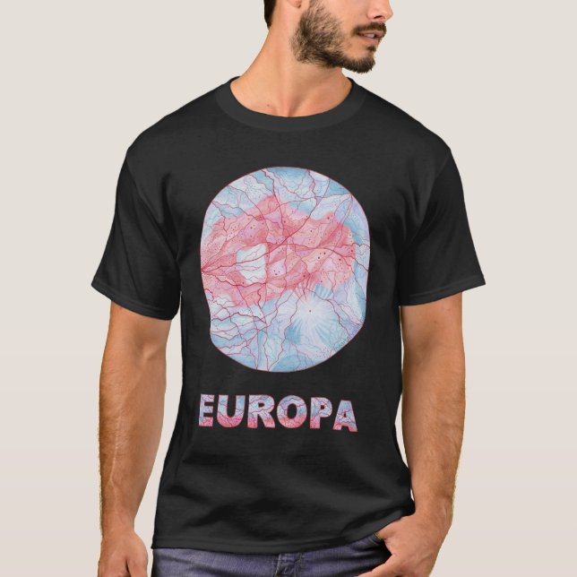 Europa Jupiters Mond-Kunst-T-Shirts und Kleid T-Shirt (Vorderseite)