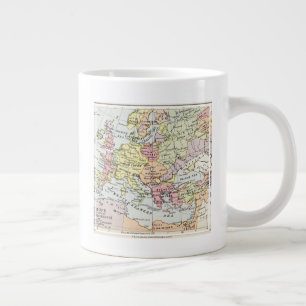 Europa-Karte  Dritter Kreuzzug Jumbo-Tasse