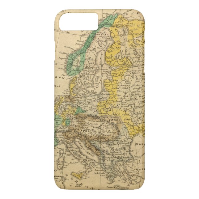 Europa-Karte durch Worcester Case-Mate iPhone Hülle (Rückseite)
