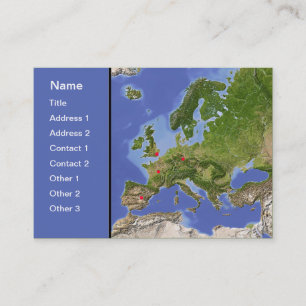Europa-Karte, kundengerecht! Visitenkarte