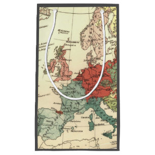 Europa-Karte-Länder - Weltantike Kleine Geschenktüte