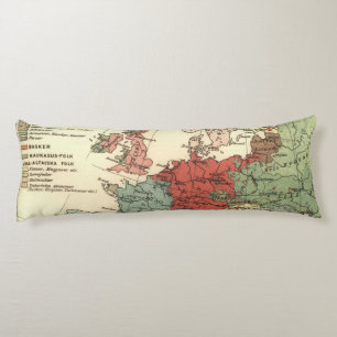 Europa-Karte-Länder - Weltantike Seitenschläferkissen