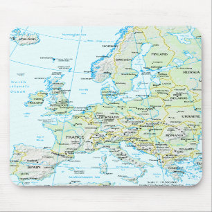 Europa-Karte Mousepad