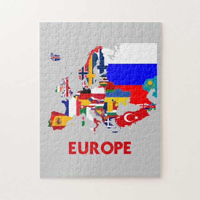 EUROPA-KARTE PUZZLE (Vertikal)