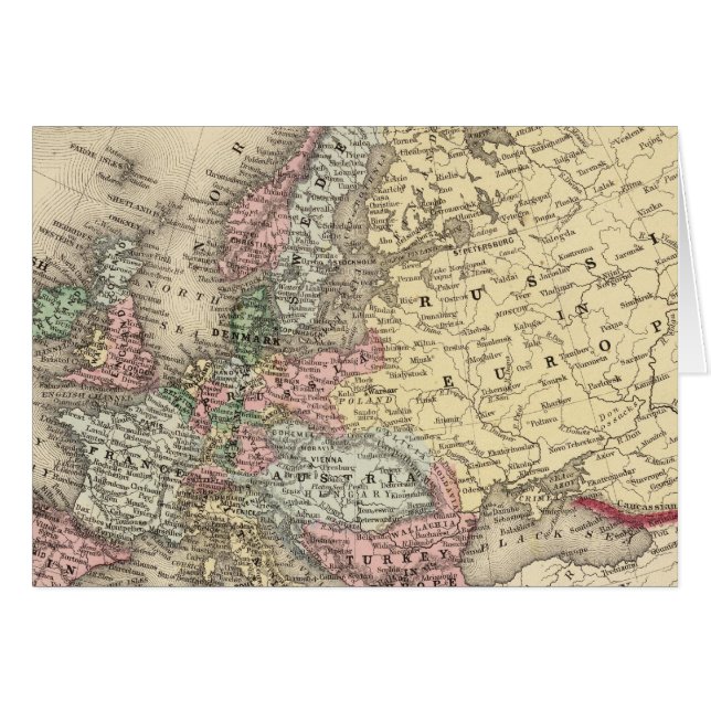 Europa-Karte von Mitchell (Vorderseite (Horizontal))