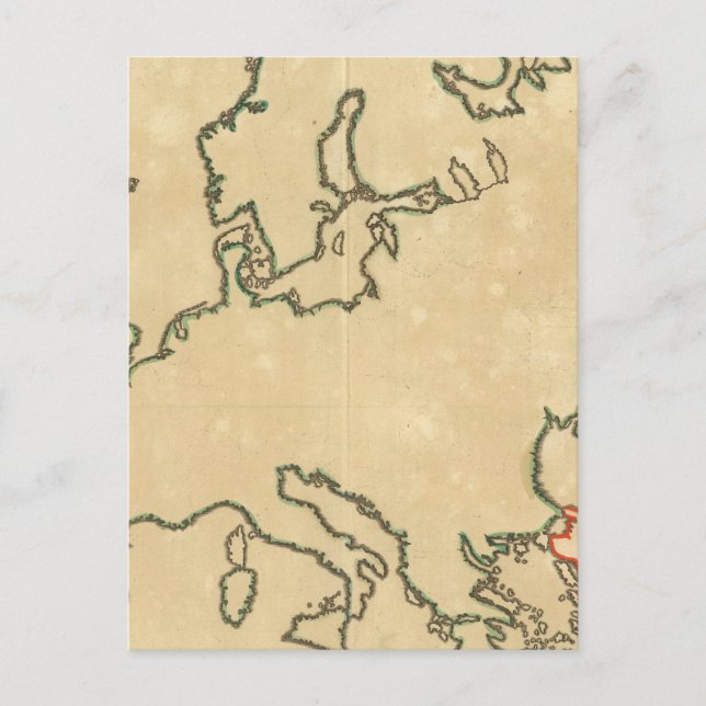 Europa Kontur 2 Postkarte (Vorderseite)