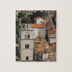 Europa, Kroatien. Die mittelalterliche Stadtmauer Puzzle